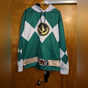 Gearhumans Gearhuman 3D Mighty Morphin Power Ranger Green Tshirt Hoodie Apparel